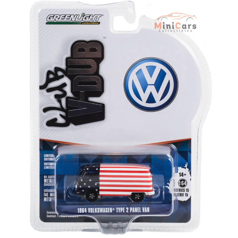 1964 Volkswagen Type 2 Panel Van USA Flag 1964 Volkswagen Type 2 Panel Van USA Flag