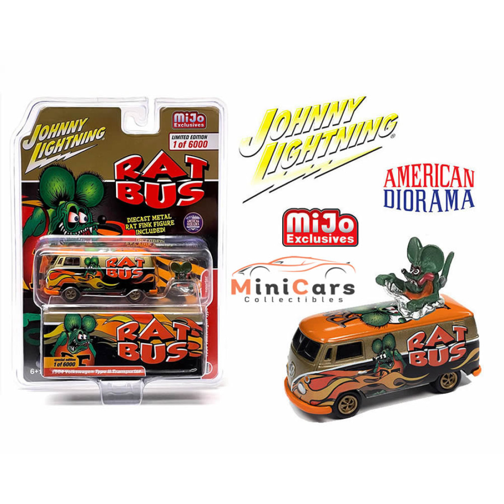 1964 Volkswagen RAT FINK RAT BUS With Rat Fink Figure
